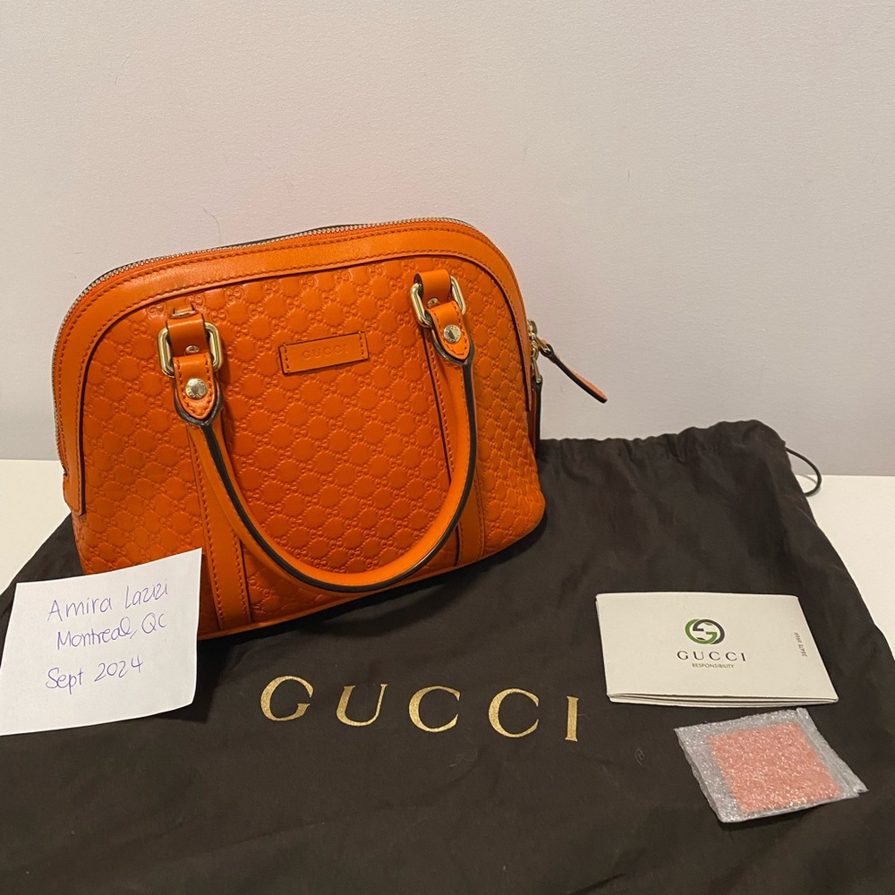 💗SOLD💗 Gucci Microguccissima Orange Mini Dome Bag